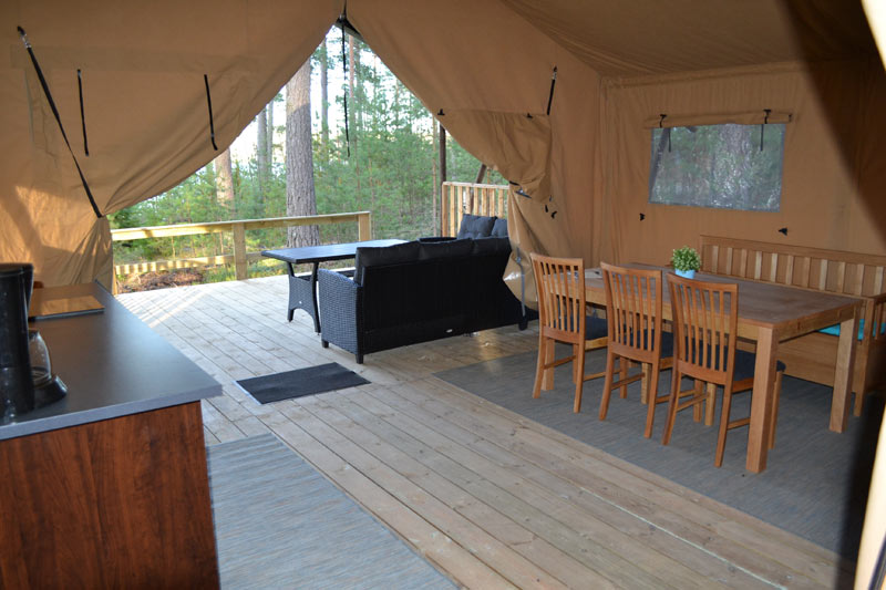 Glamping in Sweden at Rådastrands Camping
